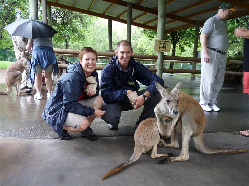 Us with the kangeroos