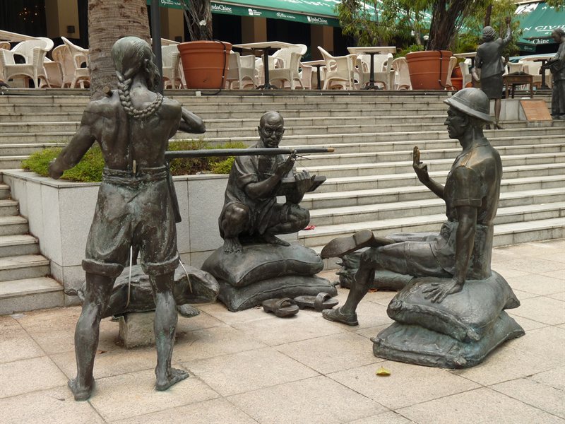 Riverside sculptures in Singapore