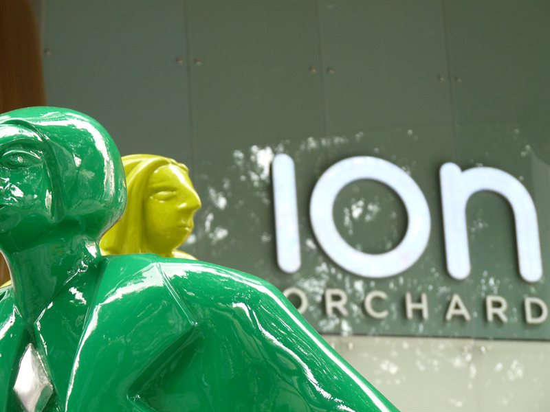 Sculptures outside ION Orchard in Singapore