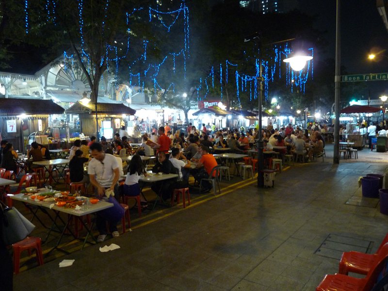 The Lau Pa Sat hawker centre in Singapore's CBD
