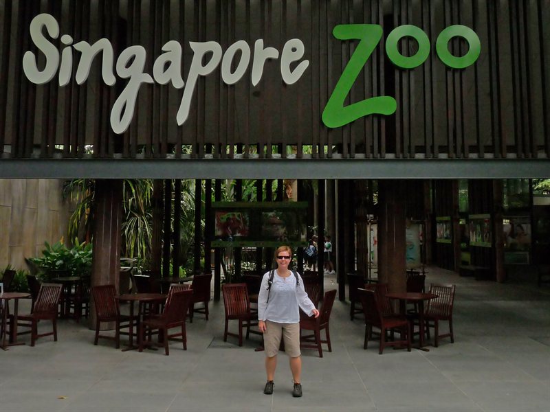 Claire at Singapore Zoo