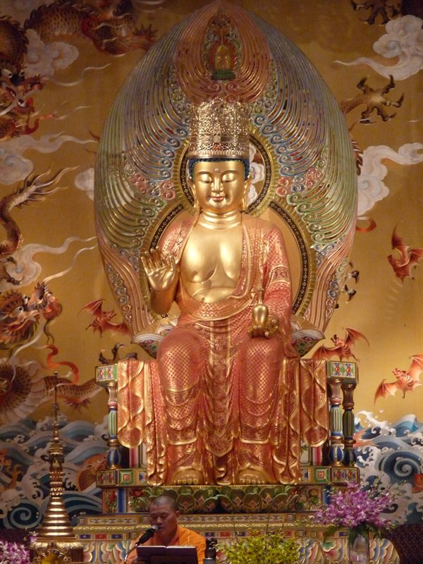 Inside the Buddha Tooth Relic Temple