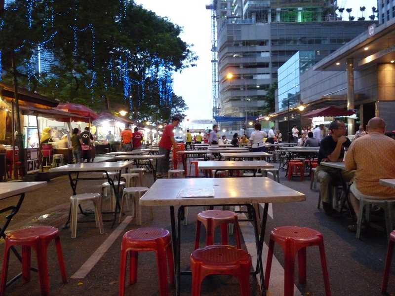 Satay Street where we ate