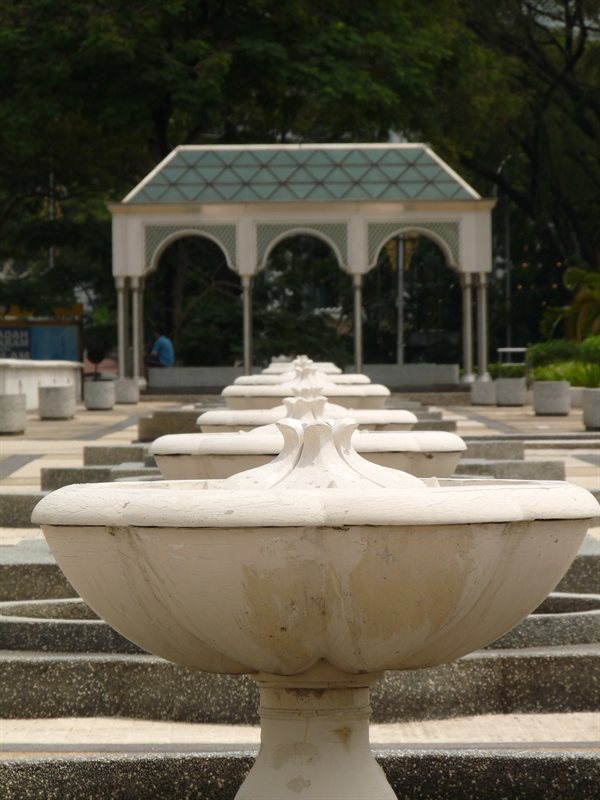 Outside the National Mosque