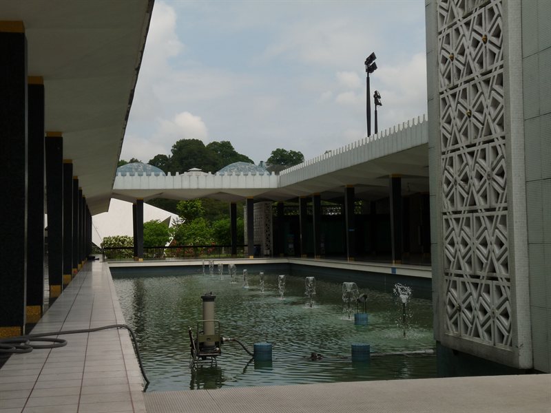 The area inside the National Mosque