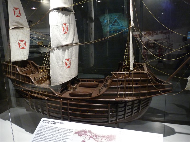 Replica of the Portuguese ship Flora De La Mar