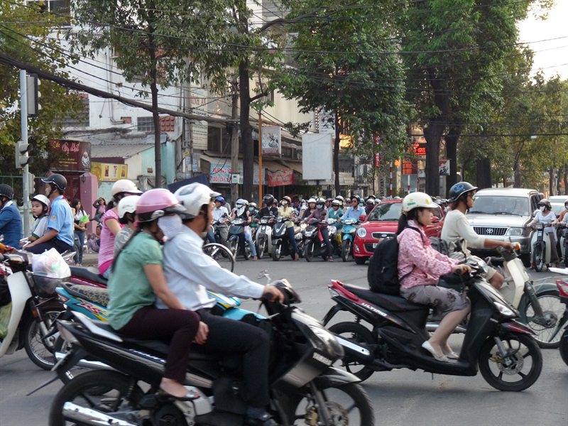 Rush hour in Saigon