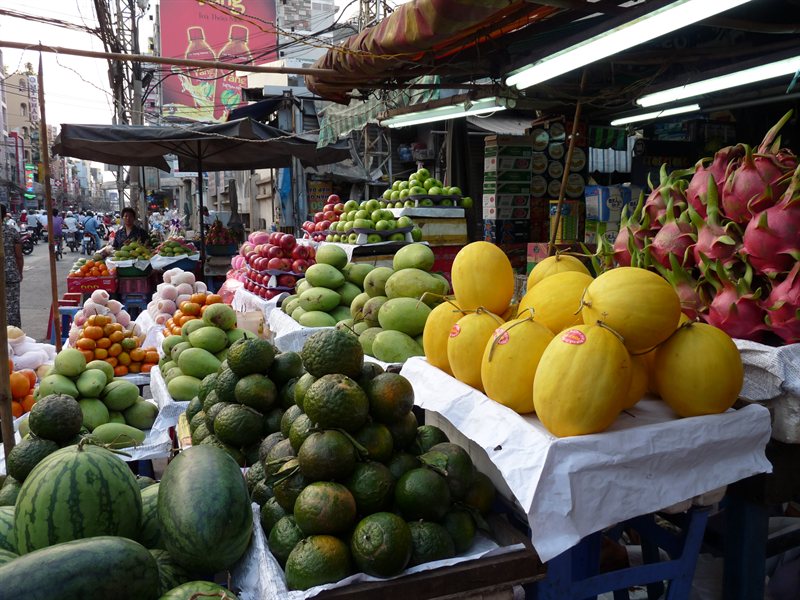 Fruit stall at the local market