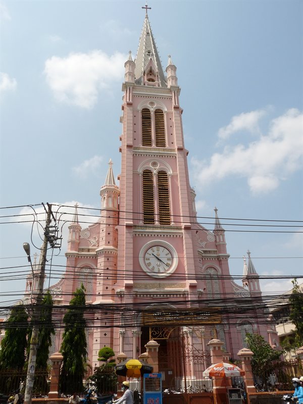 The Pink Church by Karen's place in Ho Chi Minh City