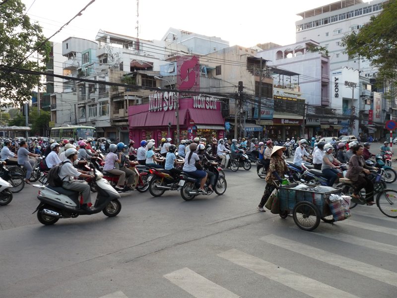 Rush hour in Saigon