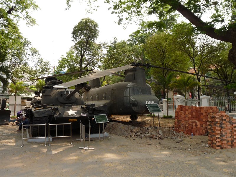 American Chinook helicopter at the War Remnants Museum