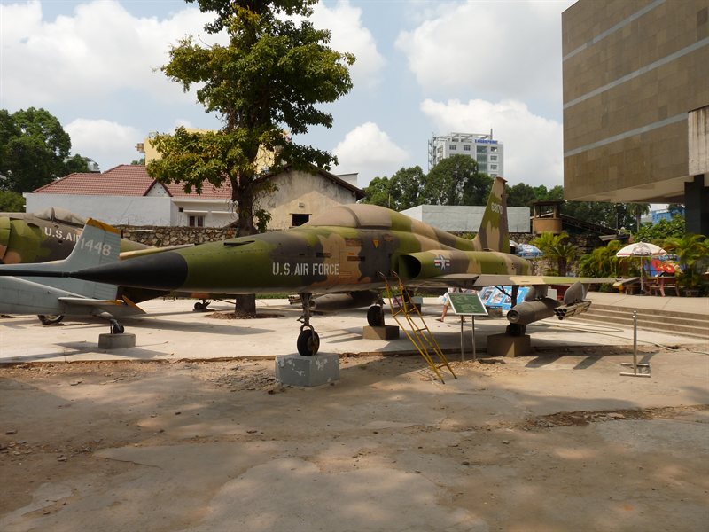 American F-5A jet figher at the War Remnants Museum in HCMC
