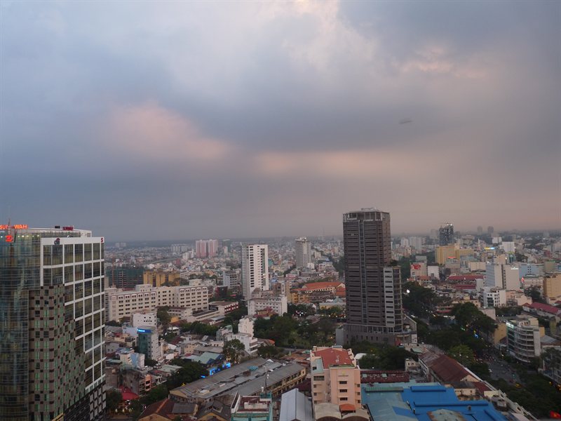 Views from the Sheraton bar over Saigon