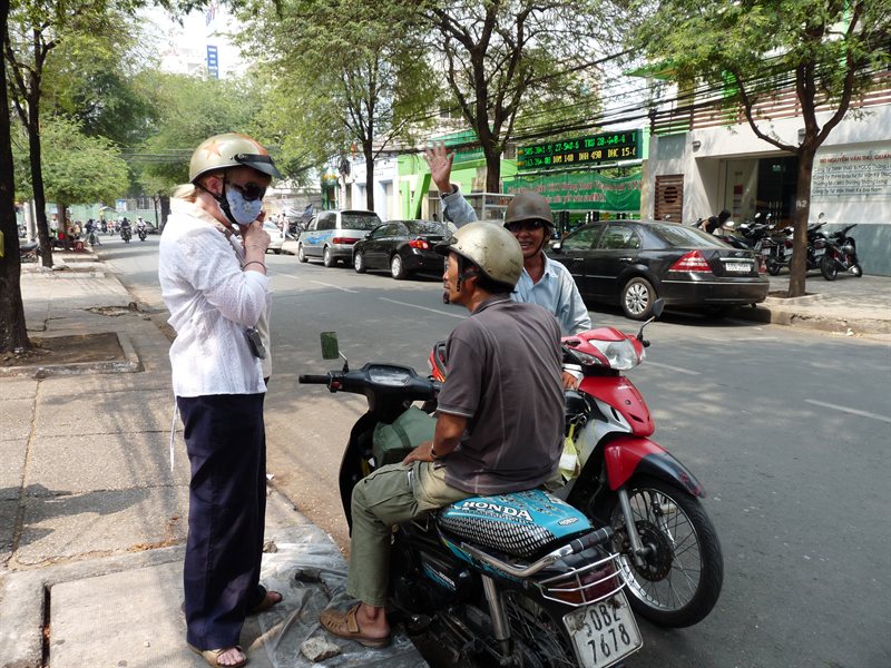 Getting ready to leave