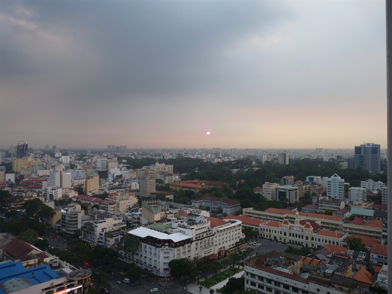 Views from the Sheraton bar over Saigon
