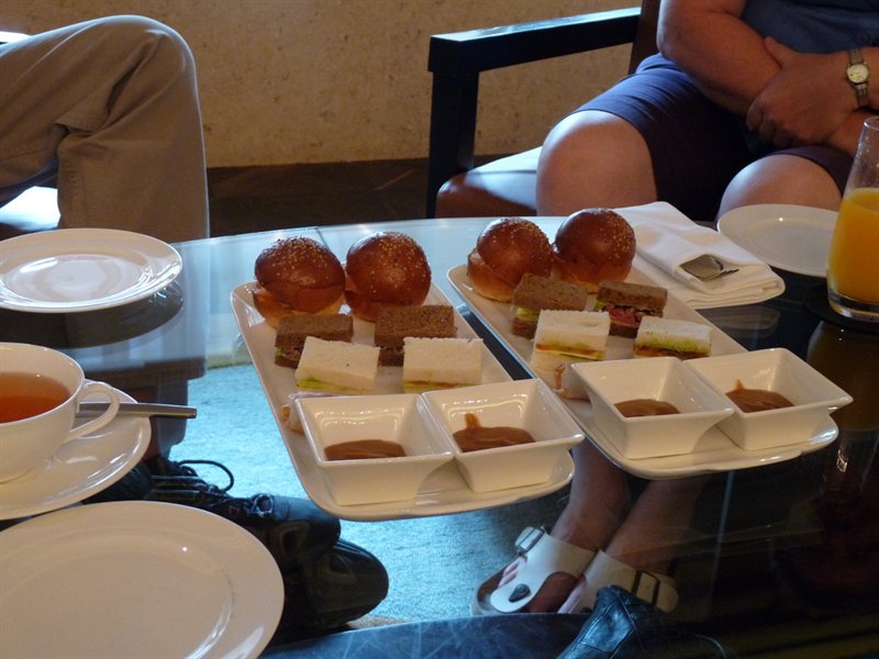 Afternoon tea at the Intercontinental Hotel