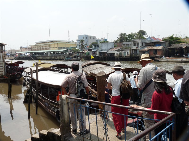Getting ready to board the boat