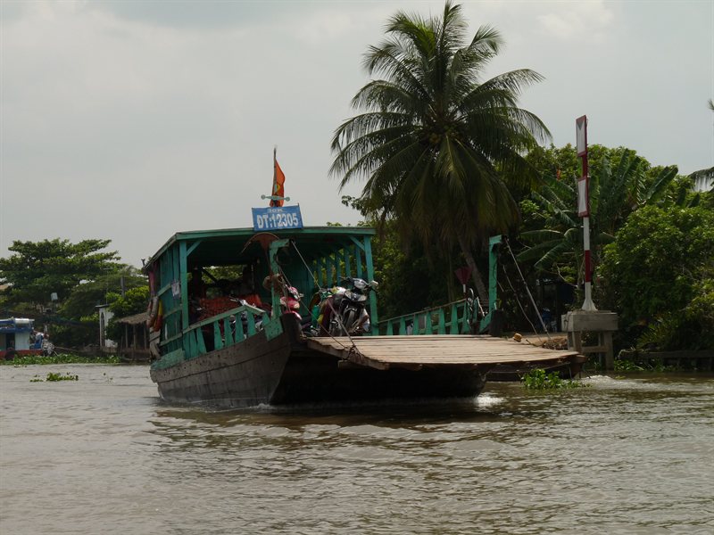 Ferry across the Mekong