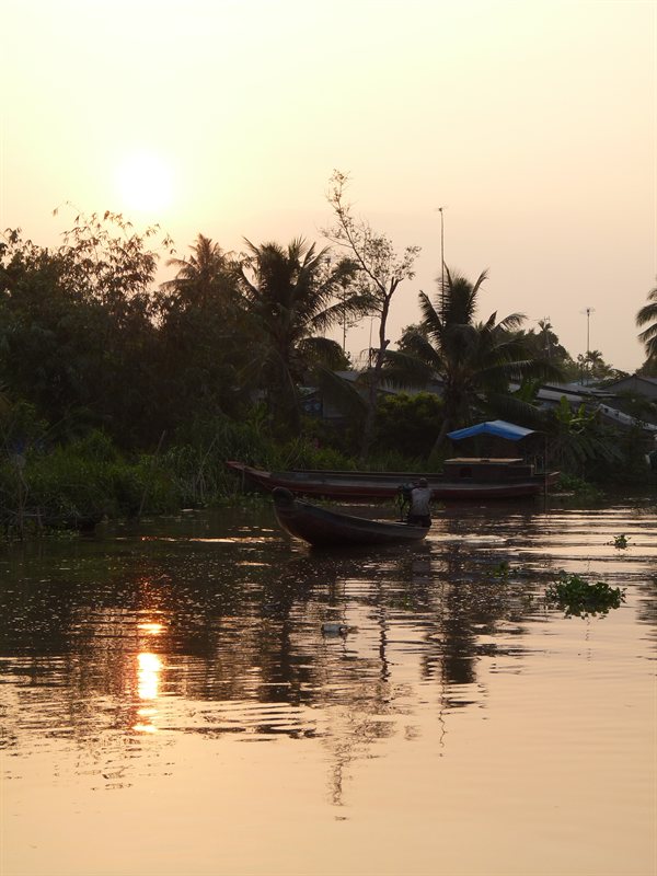 Sunrise over the Mekong Delta