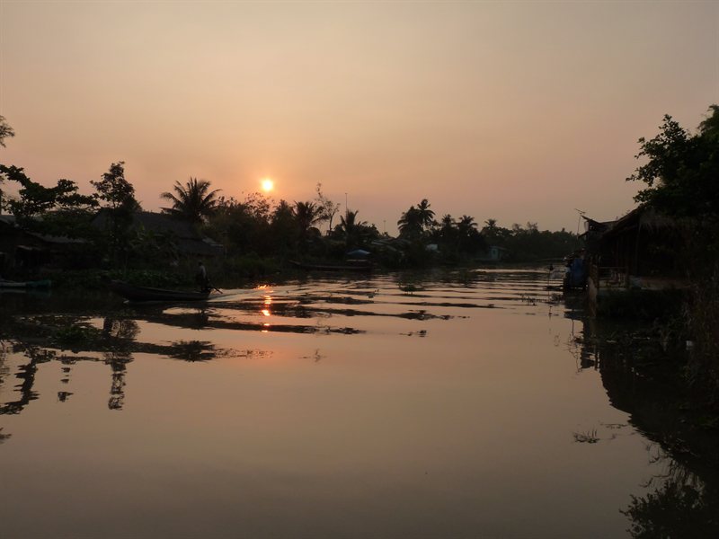 Sunrise over the Mekong Delta