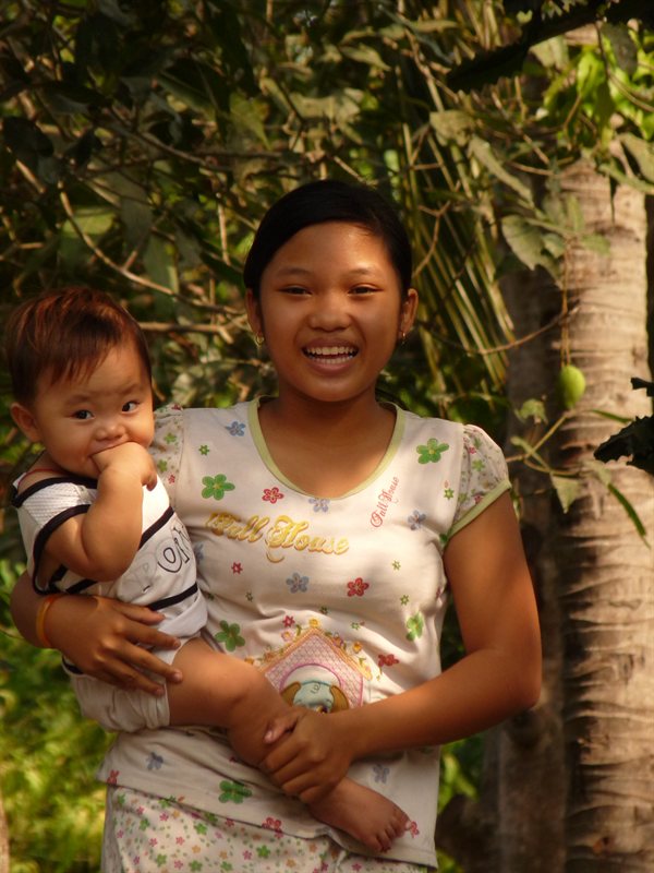 Local people by the river