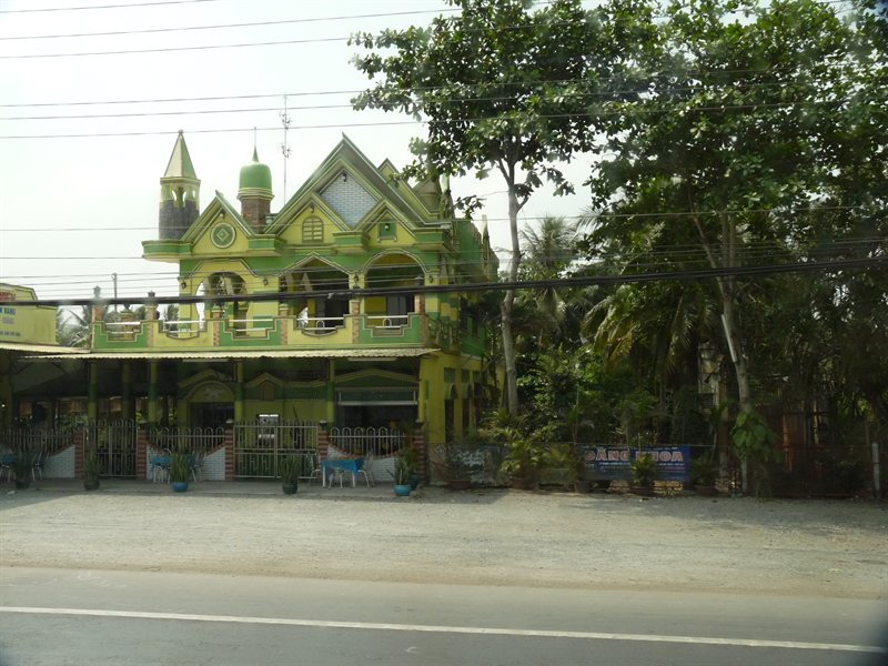 View from the bus on the way to the Mekong Delta