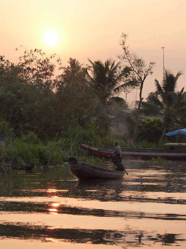 Sunrise over the Mekong Delta