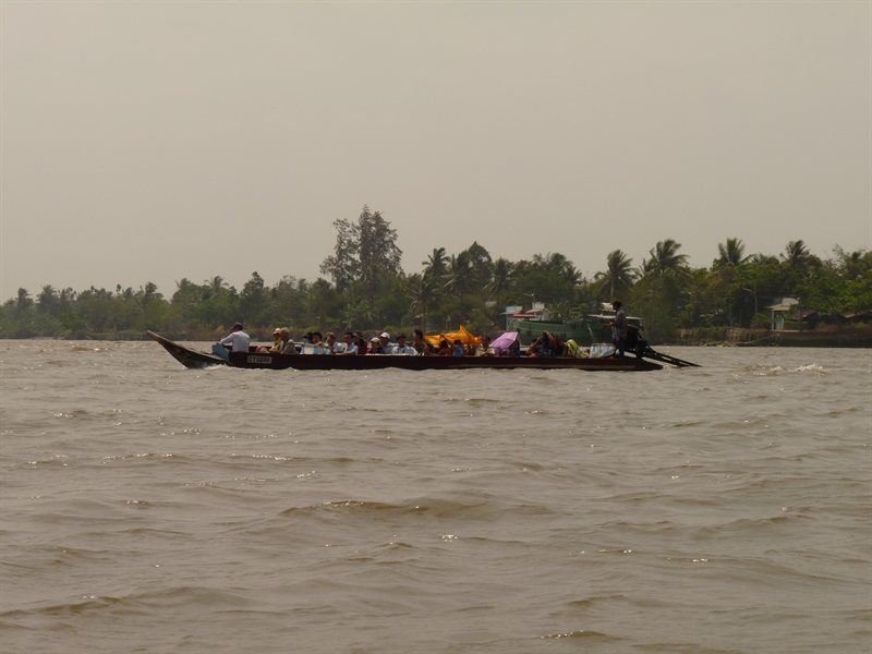 River boat that we cruised the Mekong Delta on