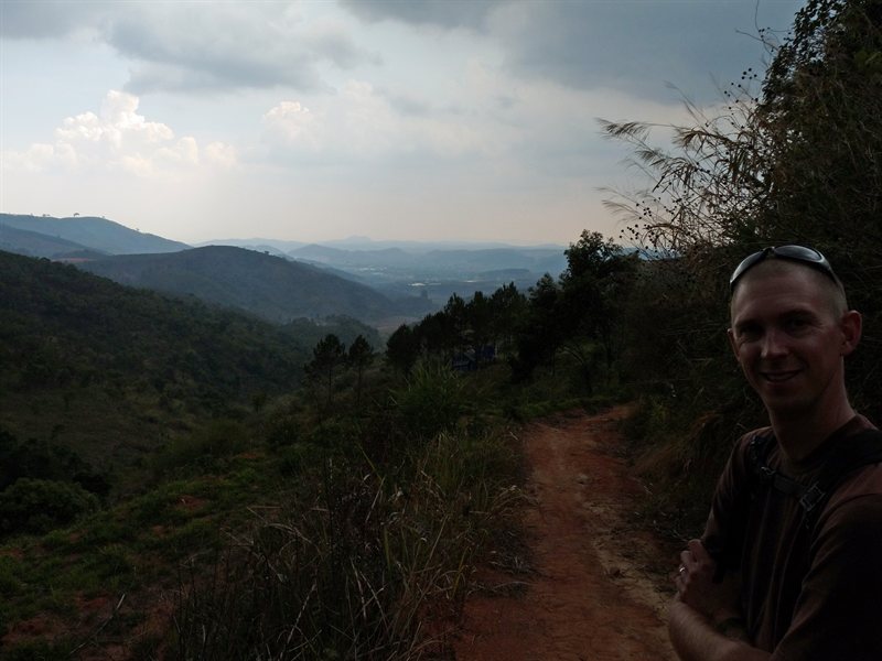 View over the mountains, with thunder rumbling
