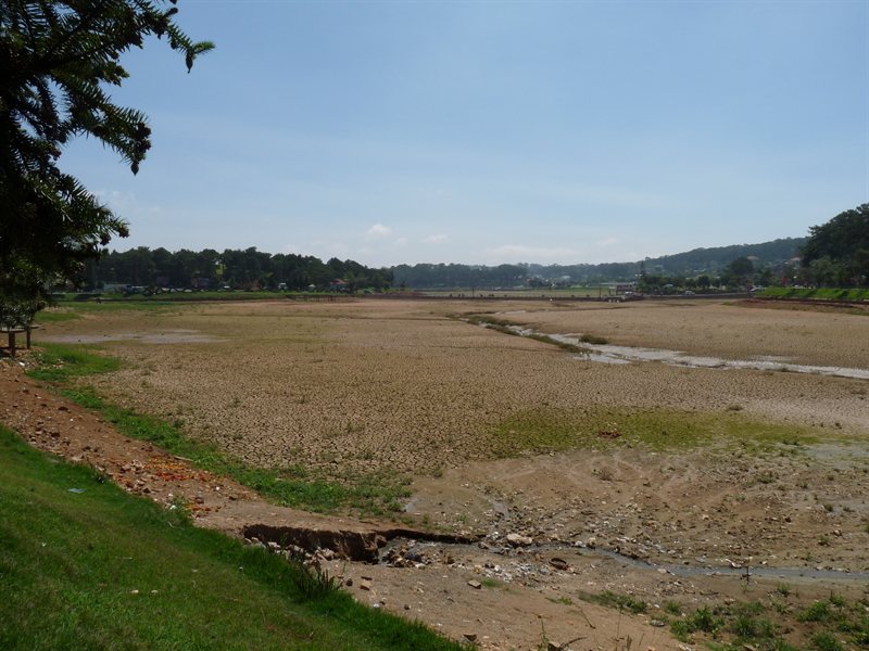 Dried up lake at Dalat
