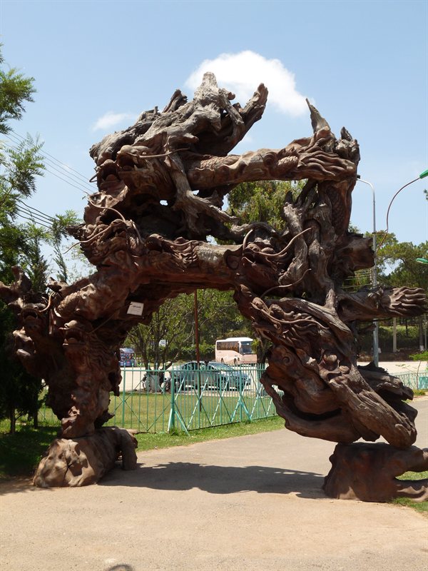 Carvings at Dalat Flower Gardens