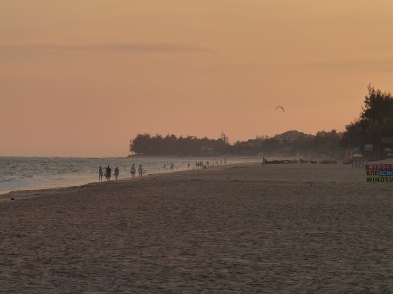 Sunset on Mui Ne beach
