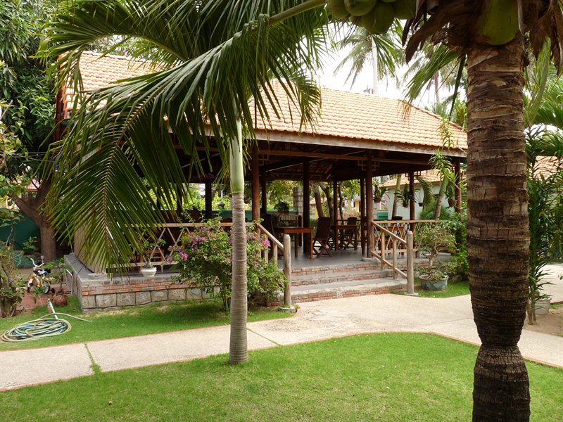 The reception/breakfast area in our hotel