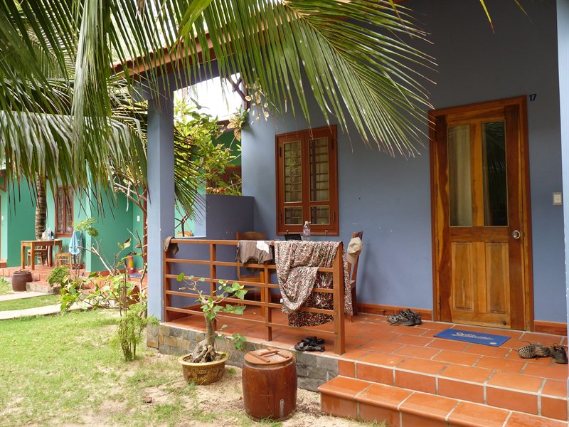Our beach bungalow, just a stone's throw from the ocean