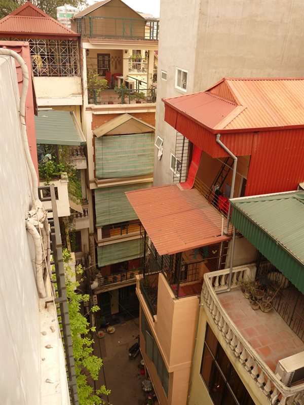 View from our balcony by day