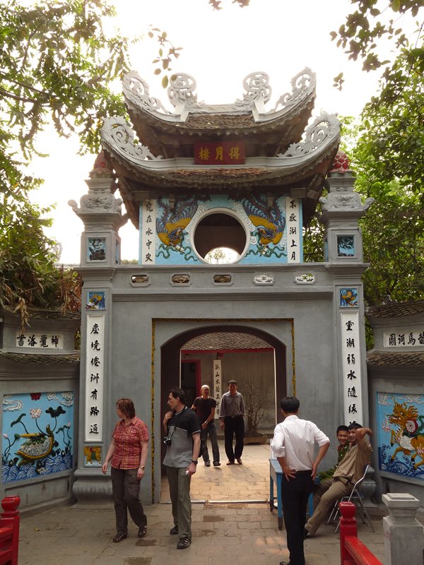 Ngoc Son Temple complex on Hoen Kiem Lake