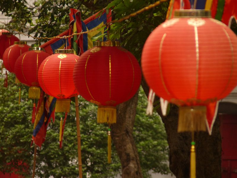 Lanterns at the Temple of Literature