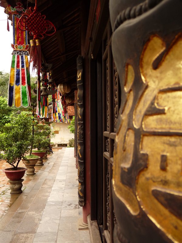 Outside of Thien Tru Pagoda