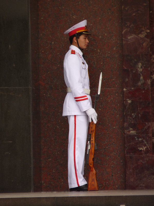 Guarding Ho Chi Minh Mausoleum