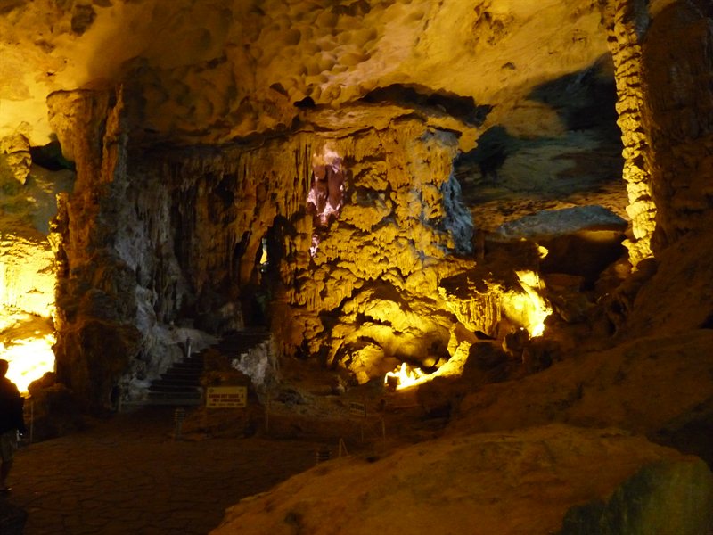 Inside Hang Sung caves