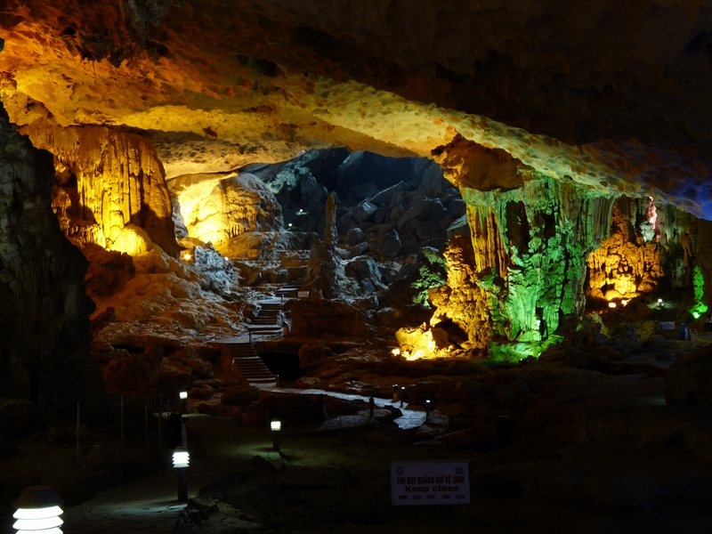 Inside Hang Sung caves