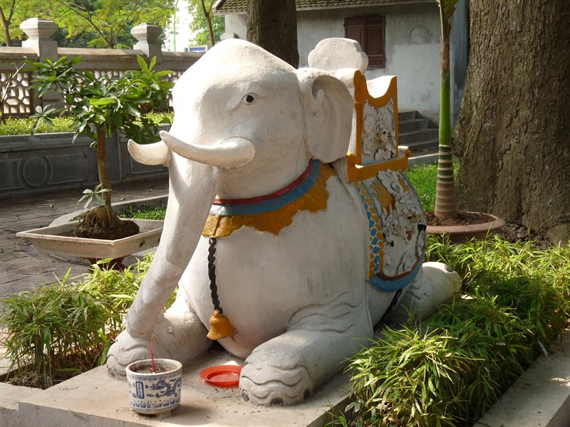 Elephant at Quan Thanh Temple