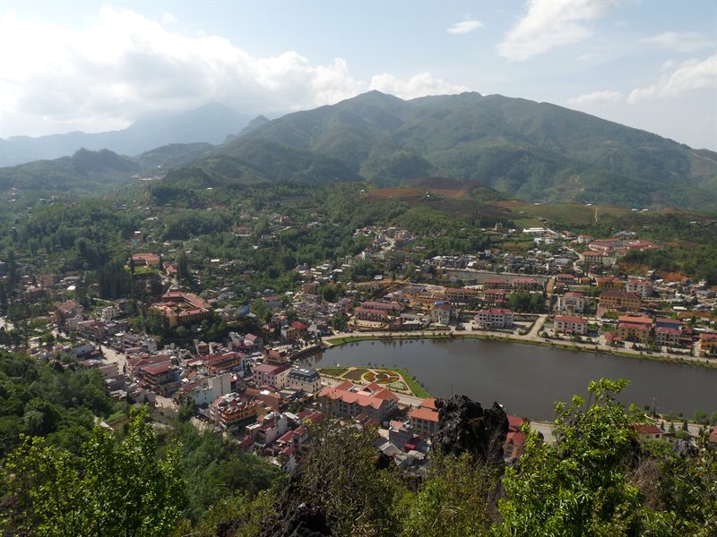 Looking down on Sapa
