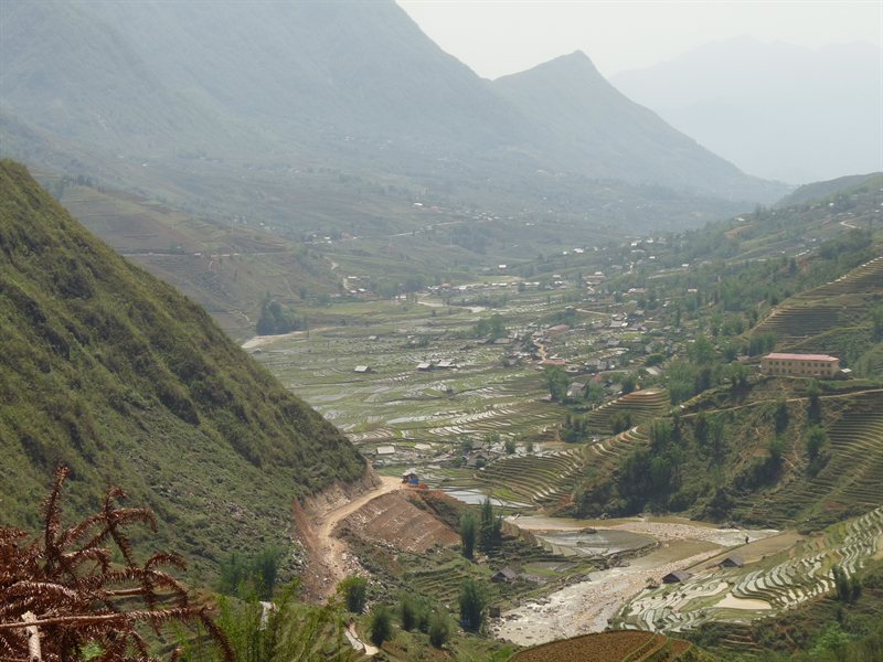 The village we were walking to