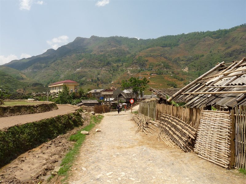 The road through the village