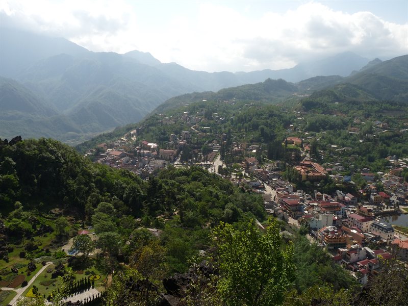 Looking down on Sapa