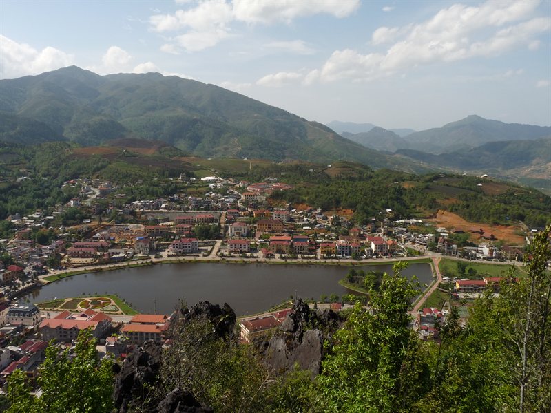 Looking down on Sapa