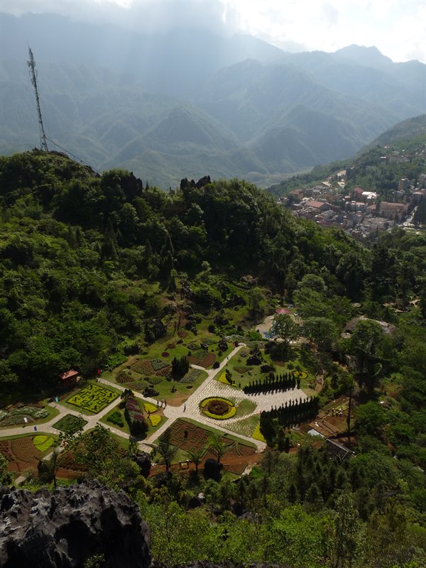 Looking down on Sapa