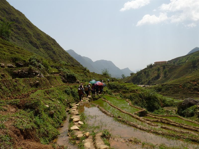 The pathway to the village