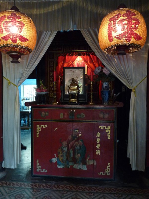 Inside the Tran Family Chapel in Hoi An